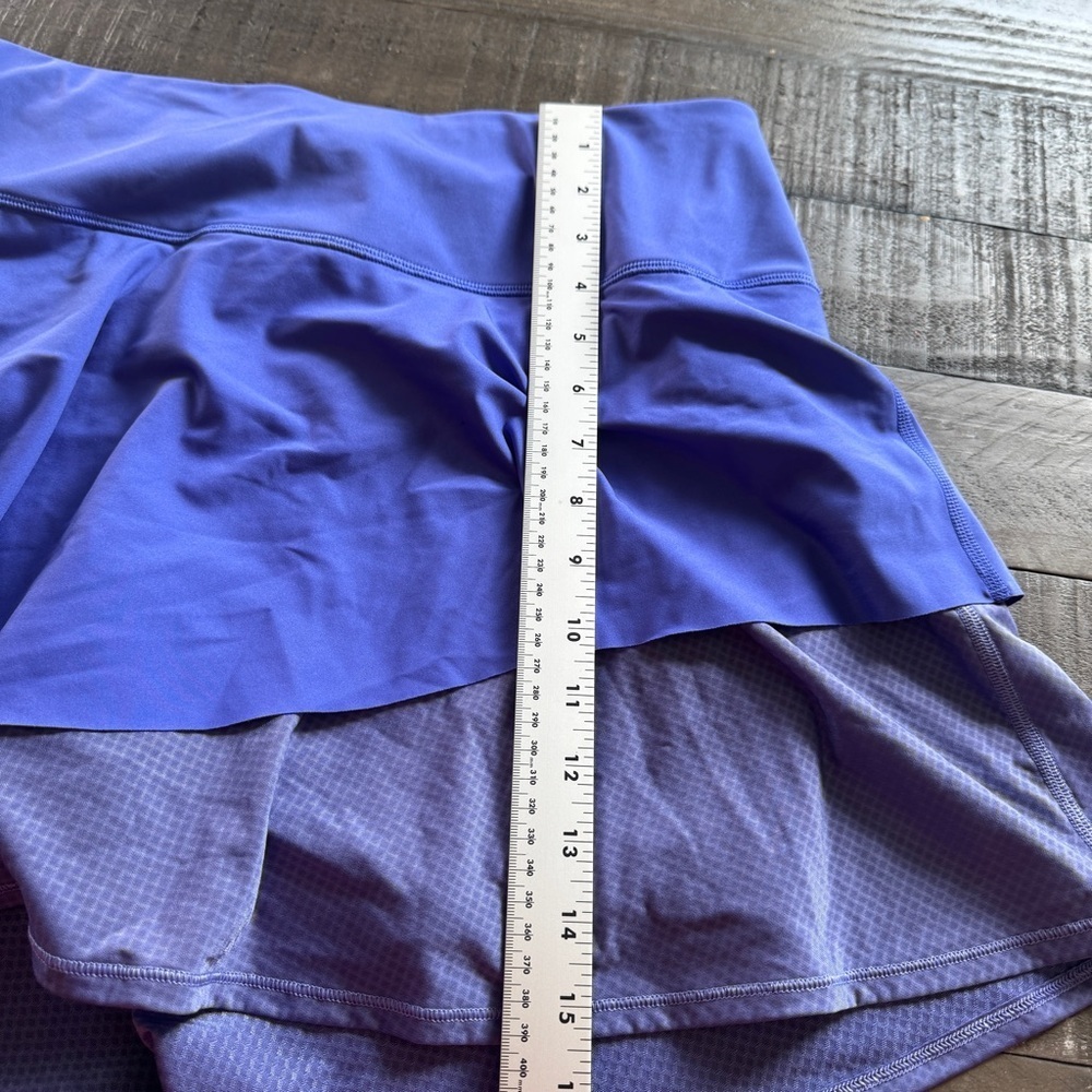Athleta Ace Mesh Skort Jupe Short Blue Purple Athletic Athleisure Size XL Golf - Picture 4 of 10